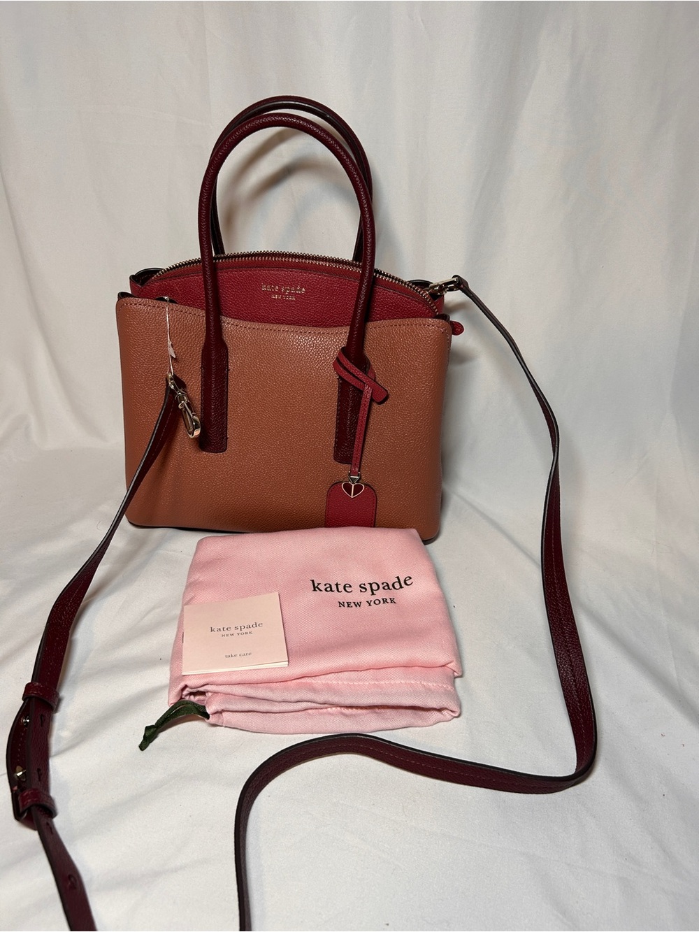Kate Spade New York Margaux Medium Satchel in pebbled leather